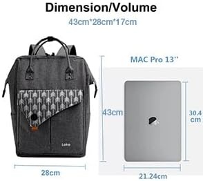 image:imageLekesky Laptop Backpack Women 156 Inch Travel Backpack for Work Stylish and Water Repellent Grey Backpack Work Stylish Waterproof Grey Grey01 156 inch
