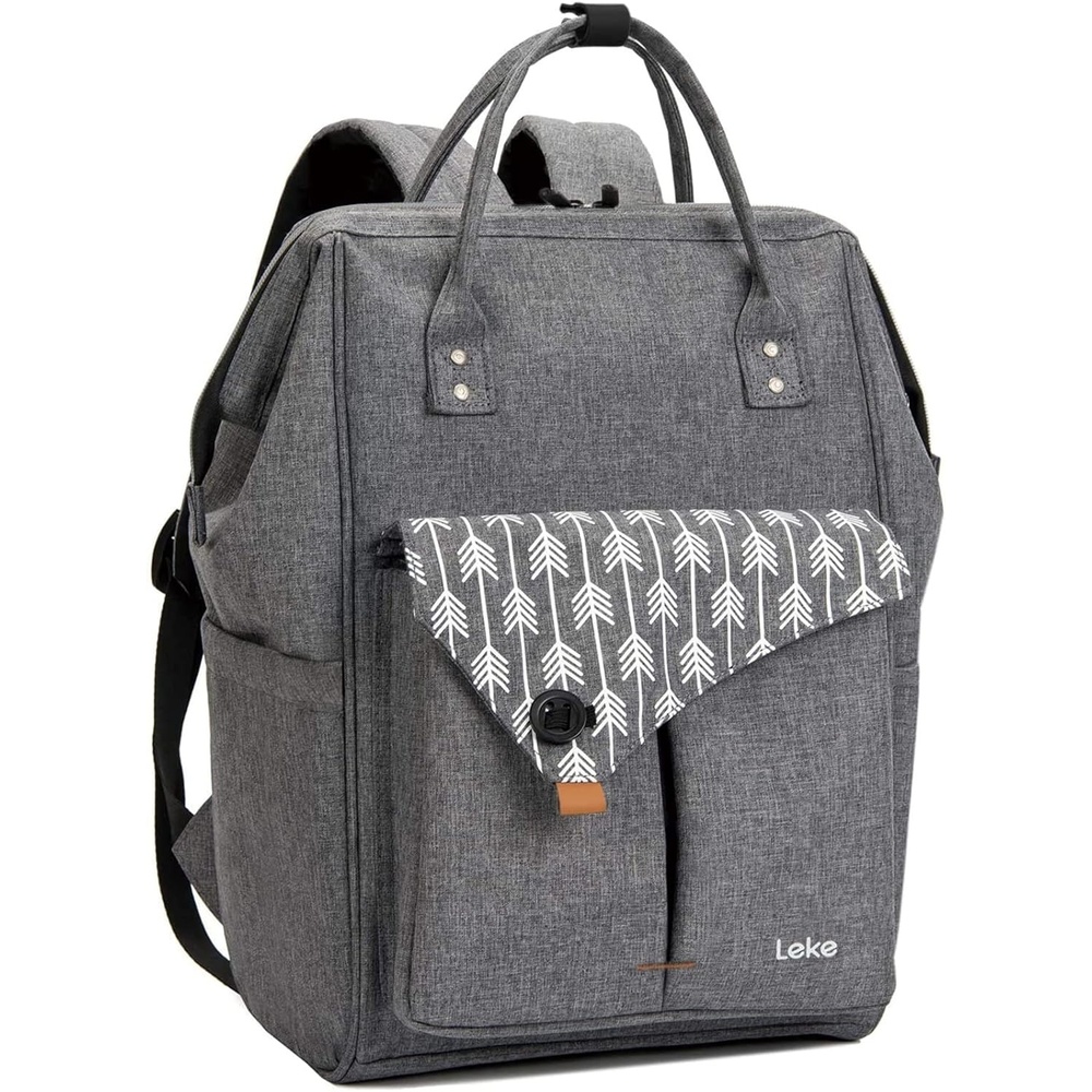 image:imageLekesky Laptop Backpack Women 156 Inch Travel Backpack for Work Stylish and Water Repellent Grey Backpack Work Stylish Waterproof Grey Grey01 156 inch