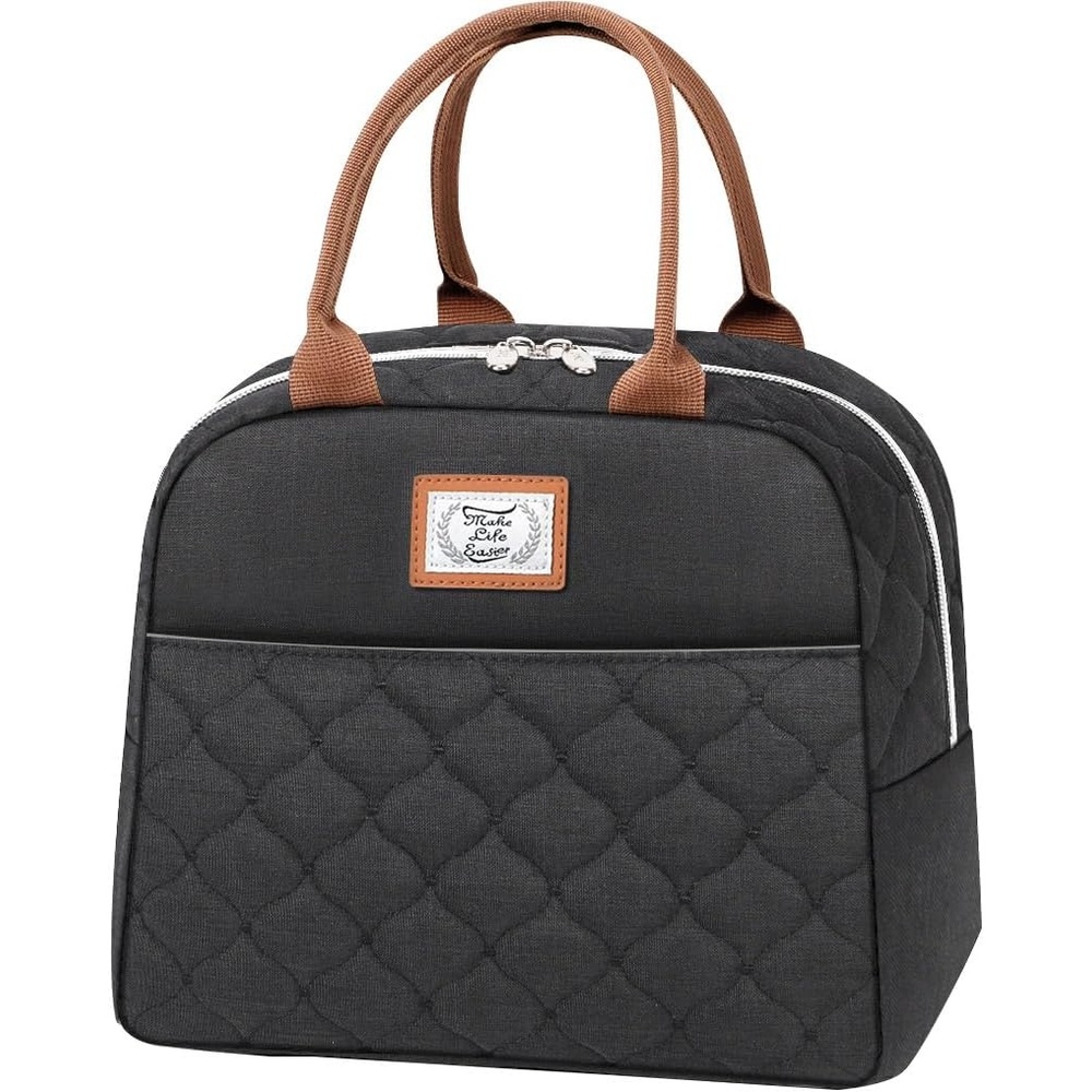 image:imageLekesky Lunch Bag for Women Insulated Small Lunch Box Leakproof Lunchbox for Nurses Work Black