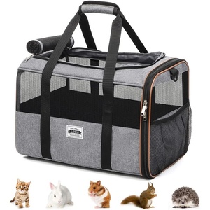 image:imageLekesky Guinea Pig Carrier Small Pet Carrier for Hamster Rabbit Bunny Travel Pet Carrier for Small Animals Grey