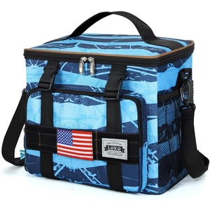 image:imageLekesky Lunch Box Mens Lunch Bag Cooler Bag Blue Bar Graffiti 15L24CAN MB21045
