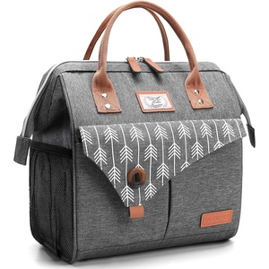 image:imageLekesky Pink Lunch Bag for Women Insulated Lunch Box Leakproof Lunchbox for Adult WorkA Grey