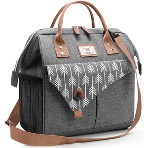 image:imageLekesky Pink Lunch Bag for Women Insulated Lunch Box Leakproof Lunchbox for Adult WorkG Grey