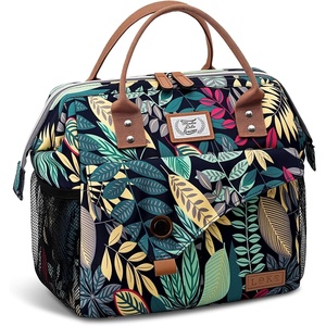 image:imageLekesky Pink Lunch Bag for Women Insulated Lunch Box Leakproof Lunchbox for Adult WorkH Plants