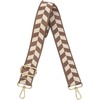 1.5 Inch - Beige & Brown Jacquard