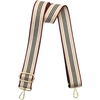 Beige With Black & Red Line