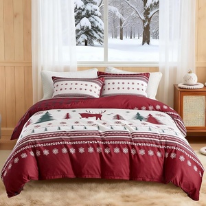 image:imageLekesky King Size Duvet Cover Set Hazy Blue Duvet Cover UltraSoft Microfiber 3 Pieces Comforter Cover with Zipper and Corner Ties Includes 2 Pillowcases 20x36A Plaid