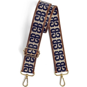 image:imageLekesky Purse Strap Replacement Crossbody Purse Strap for Women15 Inch  Navy Blue Letter Printed