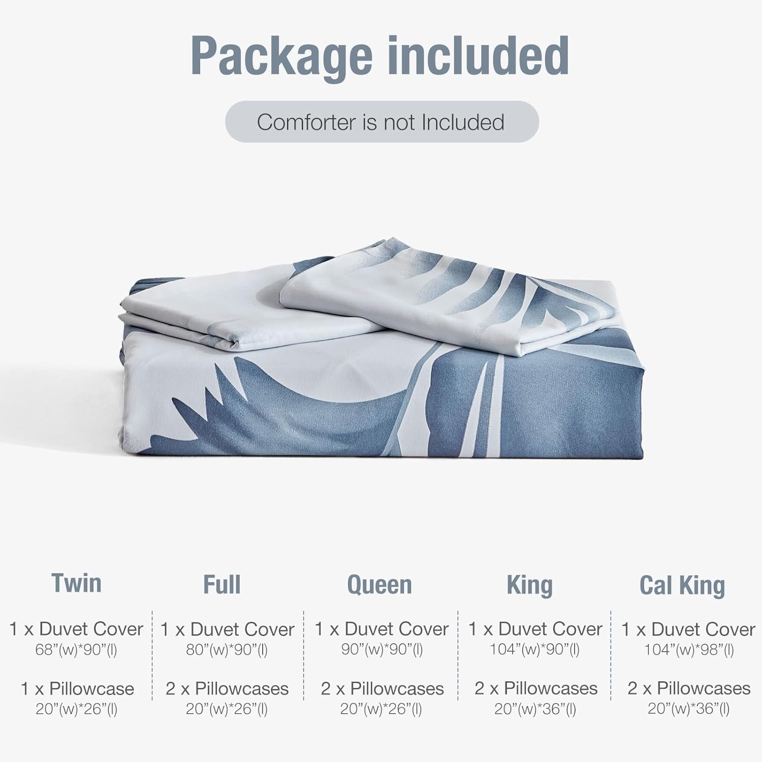 image:imageLekesky Duvet Cover Queen Size Reversible Botanical Floral Duvet Cover Set with Zipper Closure 3 Pieces Soft Microfiber Green Bedding Set 1Duvet Cover 90x90 2 Pillowcases 20x26Apalm Blueno Comforter