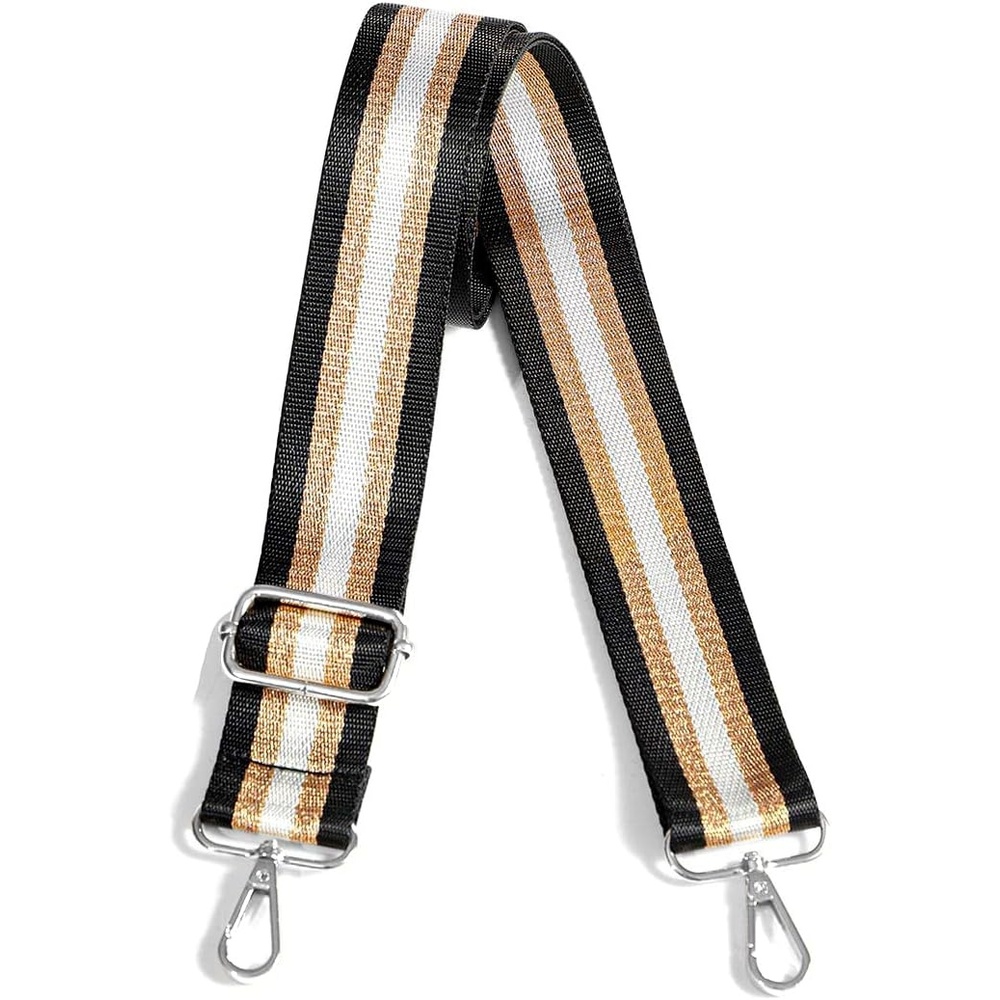 image:imageLekesky Purse Strap Replacement Crossbody Purse Strap for Women15 Inch Bronze Gold Black Golden Glitter