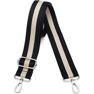 image:imageLekesky Purse Strap Replacement Crossbody Purse Strap for WomenBlack  Milk White Silver Buckle