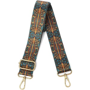 image:imageLekesky Purse Strap Replacement Crossbody Purse Strap for WomenGreen Peacock Feather Jacquard